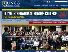 Tablet Screenshot of honorscollege.uncg.edu