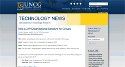 Desktop Screenshot of itsnews.uncg.edu