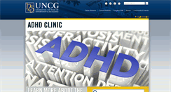 Desktop Screenshot of adhdclinic.uncg.edu