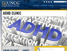 Tablet Screenshot of adhdclinic.uncg.edu