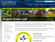 Tablet Screenshot of greenleaf.uncg.edu