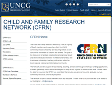 Tablet Screenshot of cfrn.uncg.edu