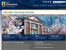 Tablet Screenshot of its.uncg.edu