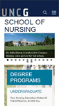 Mobile Screenshot of nursing.uncg.edu