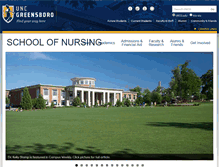 Tablet Screenshot of nursing.uncg.edu