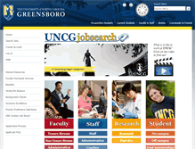 Tablet Screenshot of jobsearch.uncg.edu