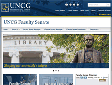 Tablet Screenshot of facsen.uncg.edu