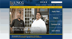 Desktop Screenshot of dept.uncg.edu